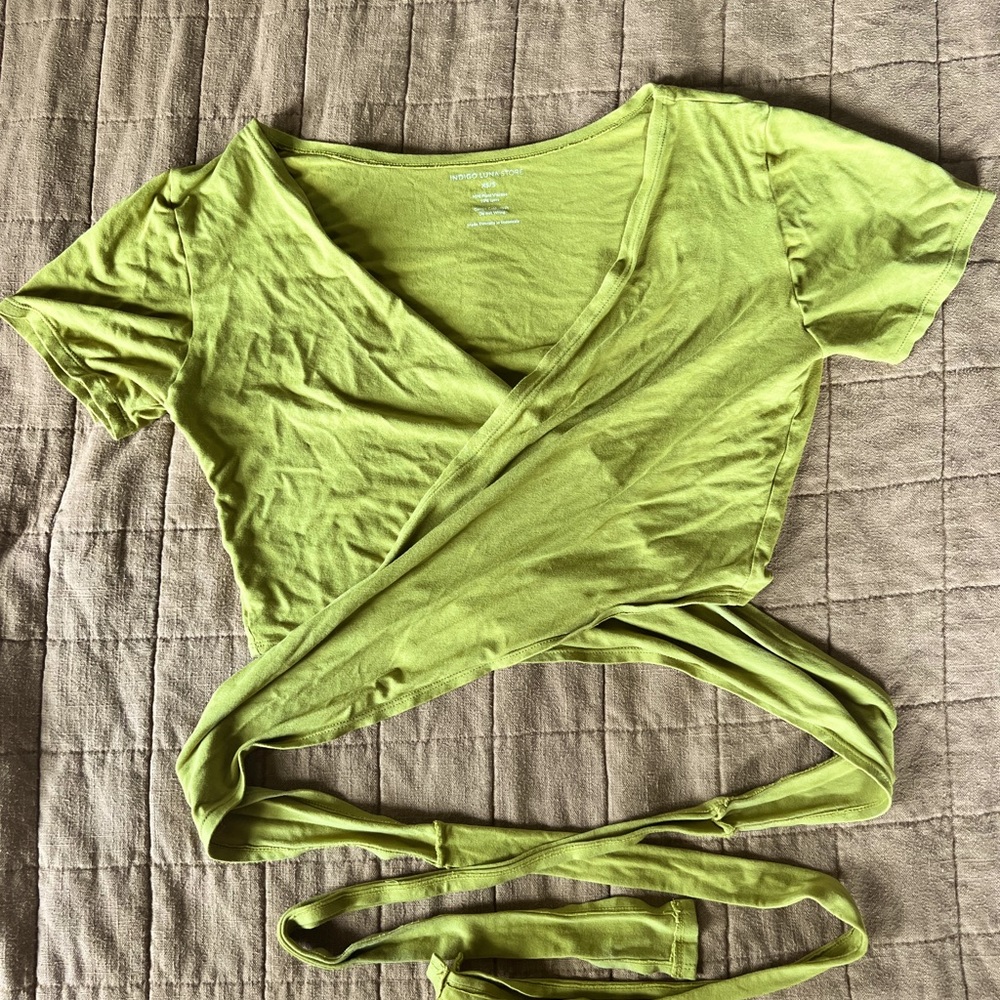 Indigo Luna wrap top
